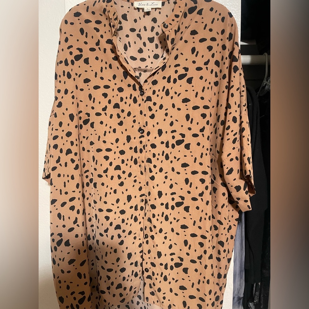 Vici Cheetah Print Blouse